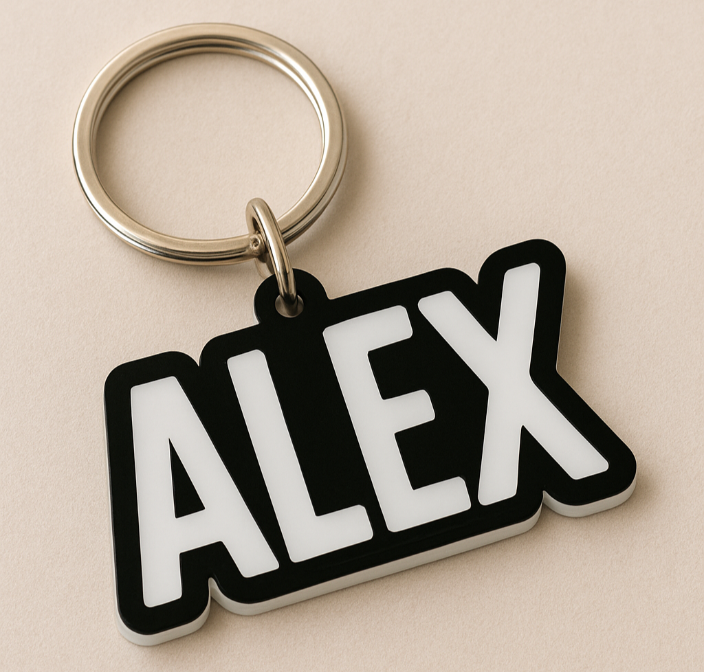 Custom Name Keychain – Personalized Acrylic & MDF Keychains
