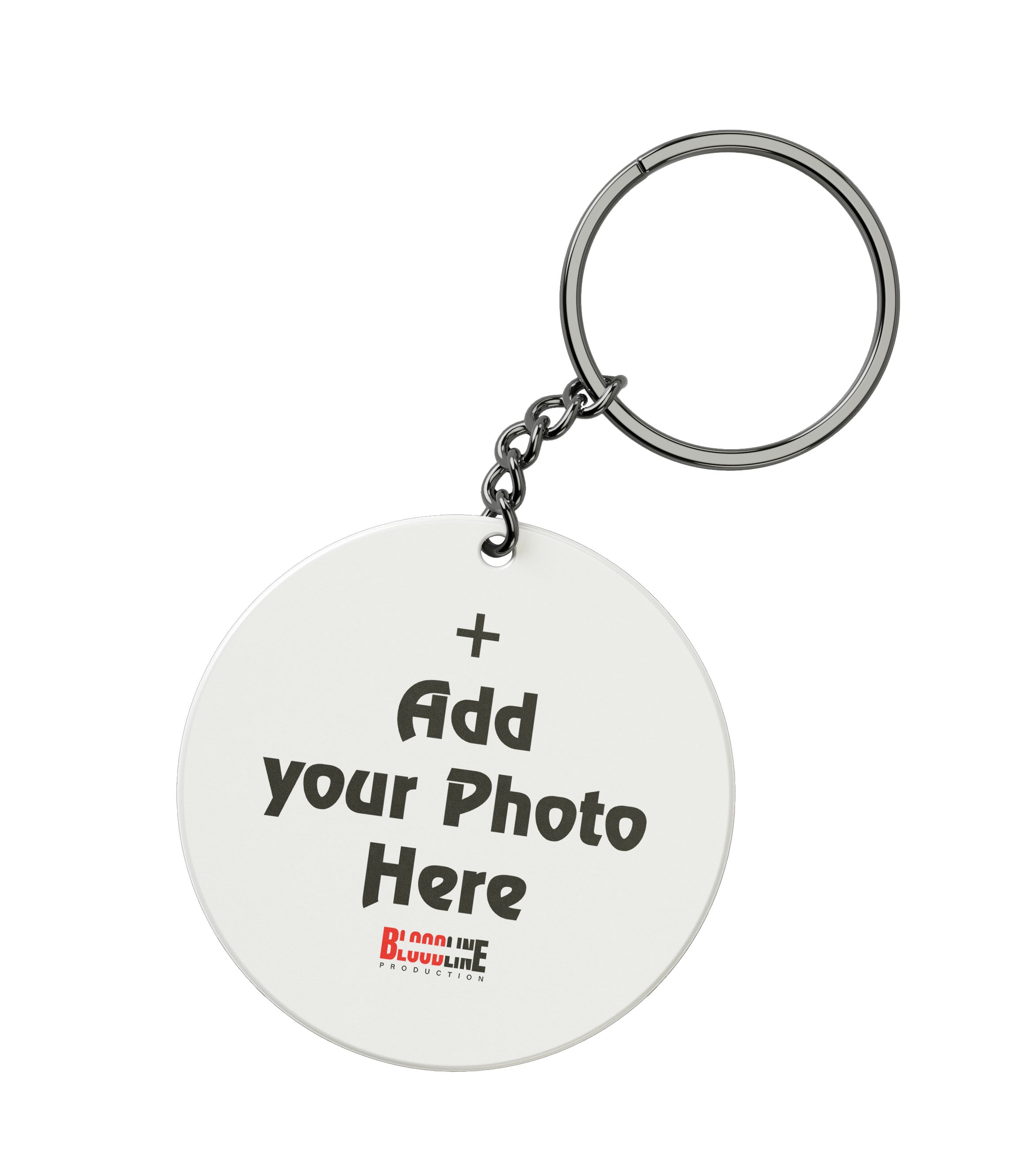 Custom Round Acrylic Keychain – Personalized with Name, Photo & Logo