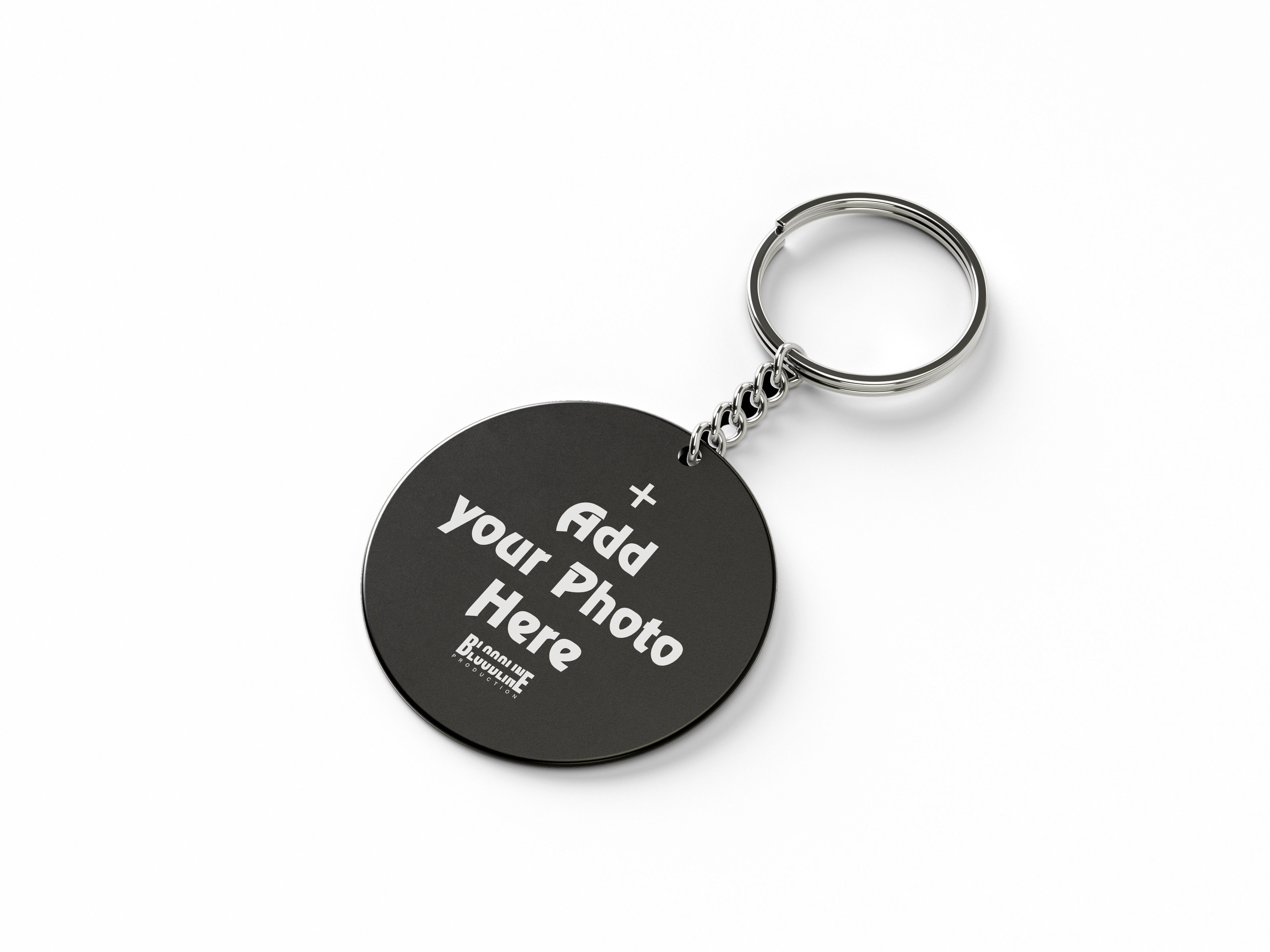 Custom Round Acrylic Keychain – Personalized with Name, Photo & Logo