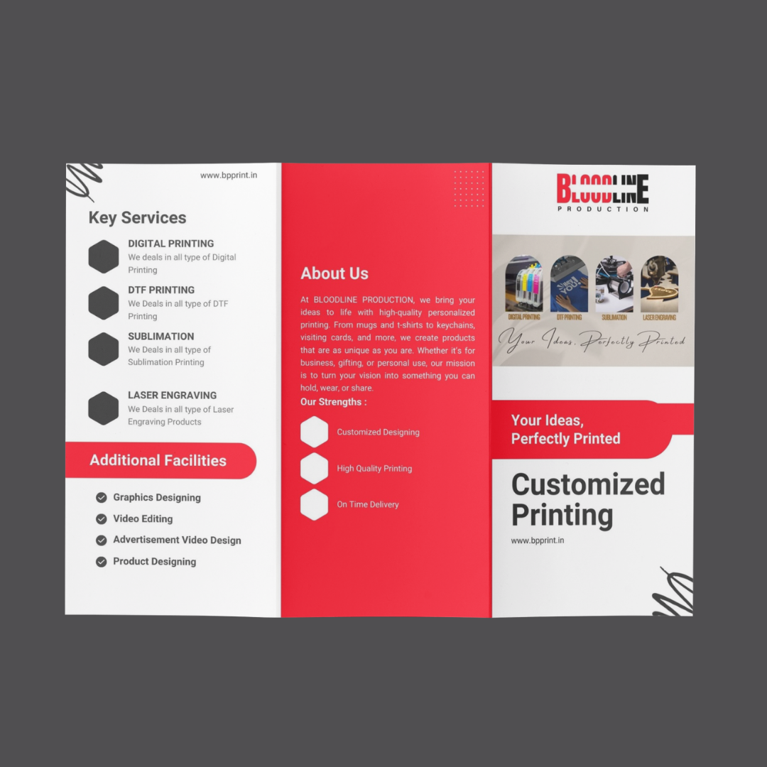 Custom 8.5 x 11 Trifold Brochures – Professional Printing for Business & Events