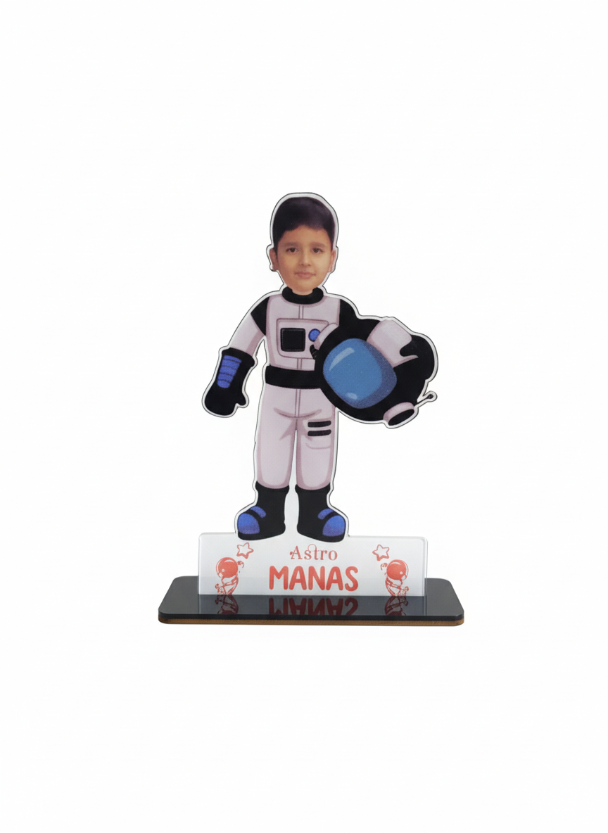 Customized Astronaut Caricature | Personalized Space-Themed Gift