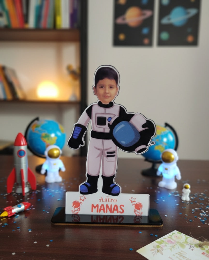 Customized Astronaut Caricature | Personalized Space-Themed Gift